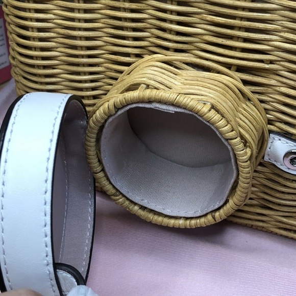 Kate Spade 3-D Rose Wicker Camera Crossbody Bag - Picture 7 of 9